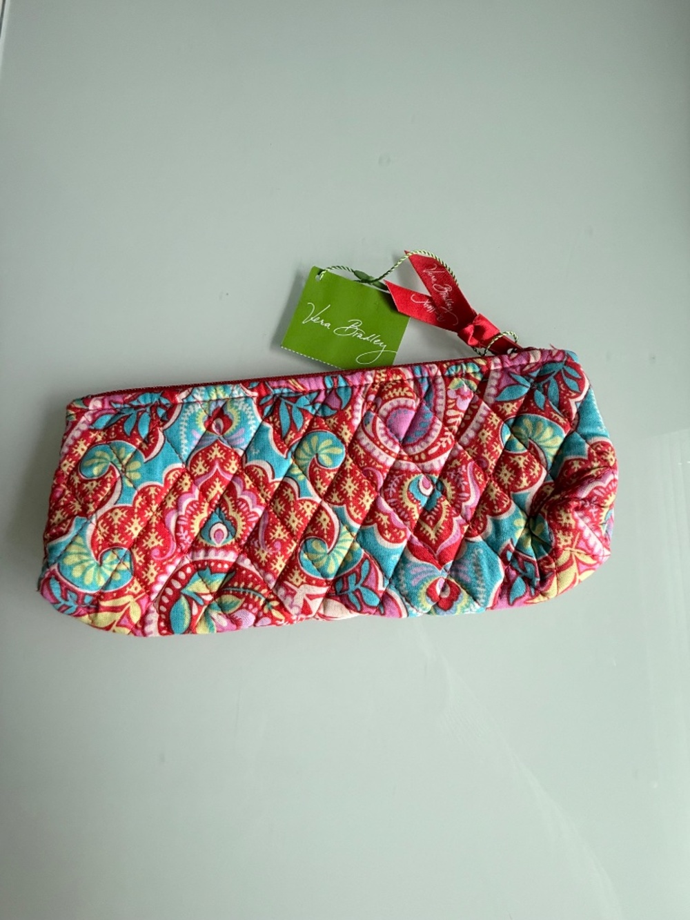 Vera Bradley Paisley in Paradise Brush & Pencil Makeup Bag NWT - Picture 3 of 8